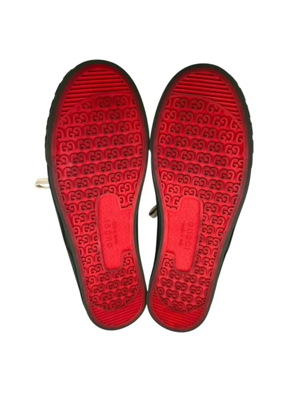 Gucci Sneakers Low Cut GG Canvas Logo Khaki Red Green